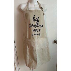 Kitchen Apron with Pockets "Hot Southern Mess"
